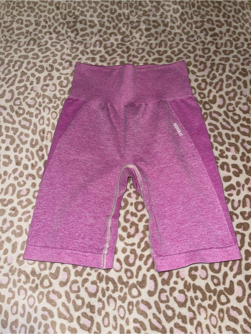 Gymshark womens Magenta High-Waist Athletic Bike Shorts